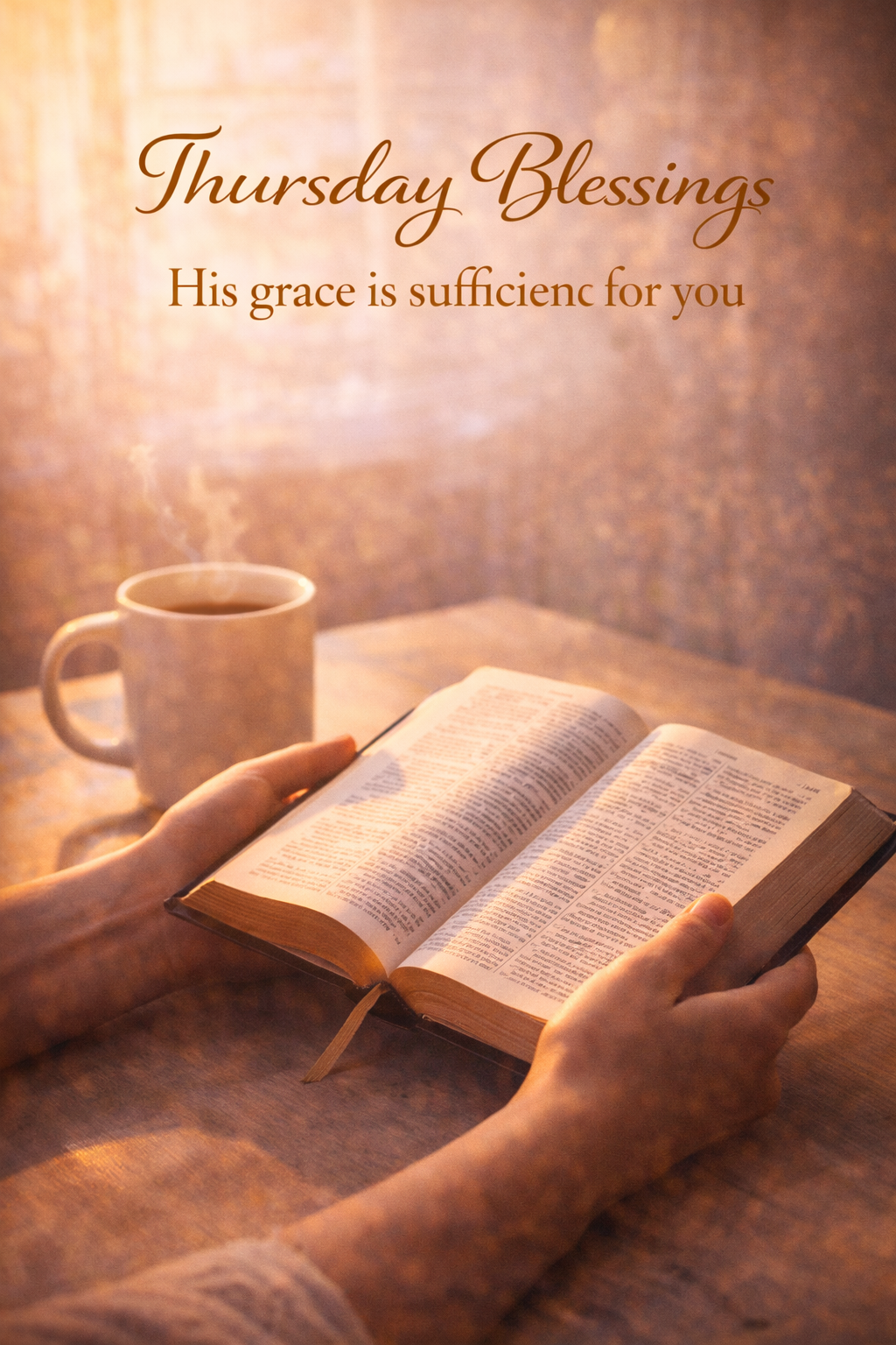 Happy Thursday Blessing -- His Grace is Sufficient for You